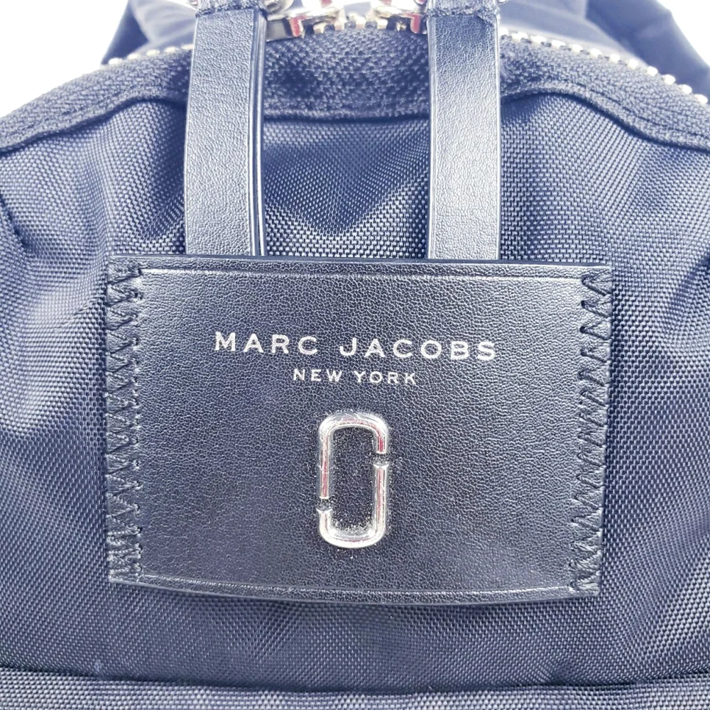 Marc Jacobs Black Backpack - Nylon Unisex Utility School Travel Luggage 13 x 9